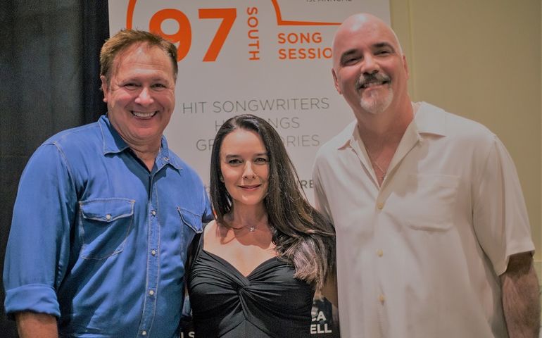 L-R: Grammy winning songwriter Tim Nichols with Robin and Robert Ott